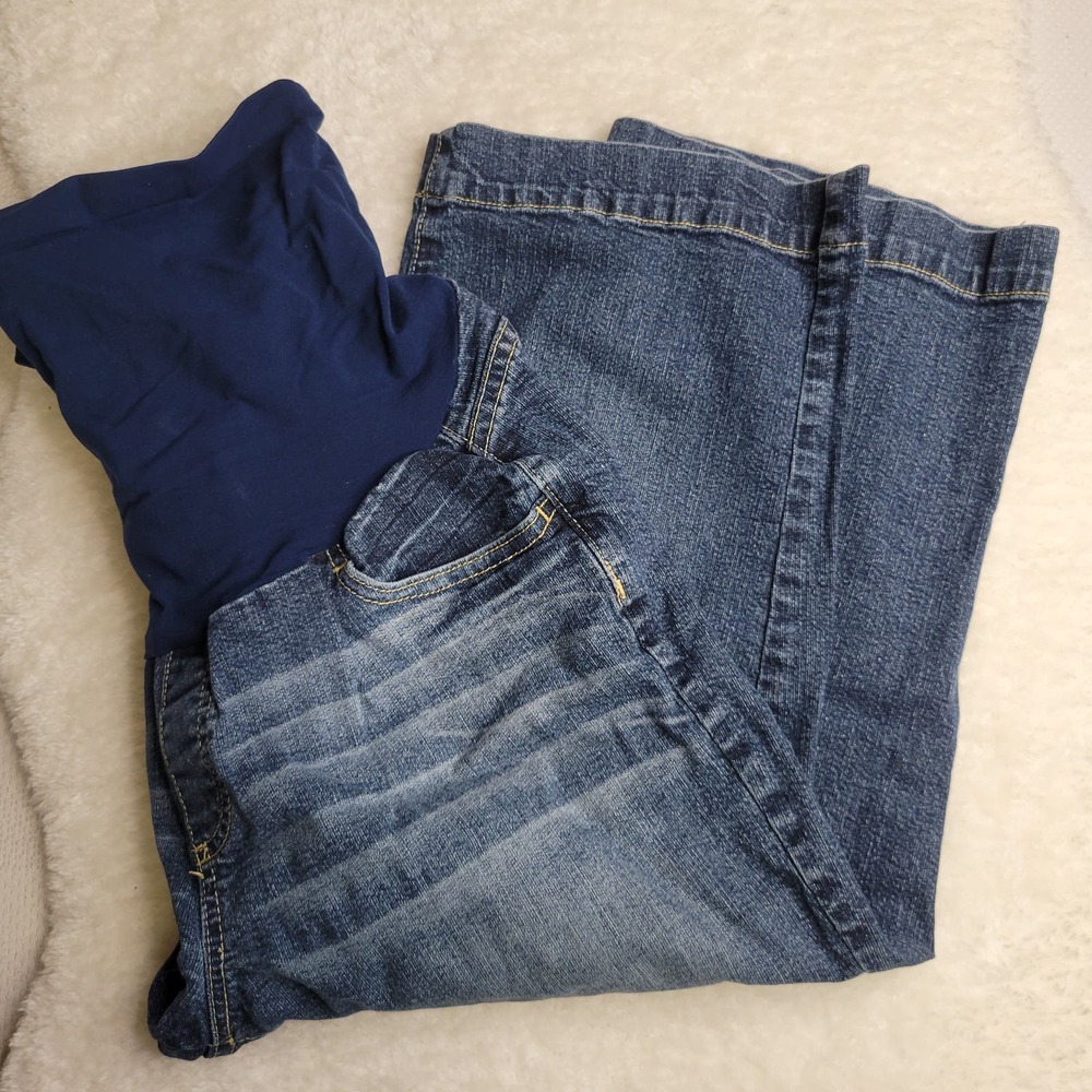 American Star Cropped Maternity Denim Jeans